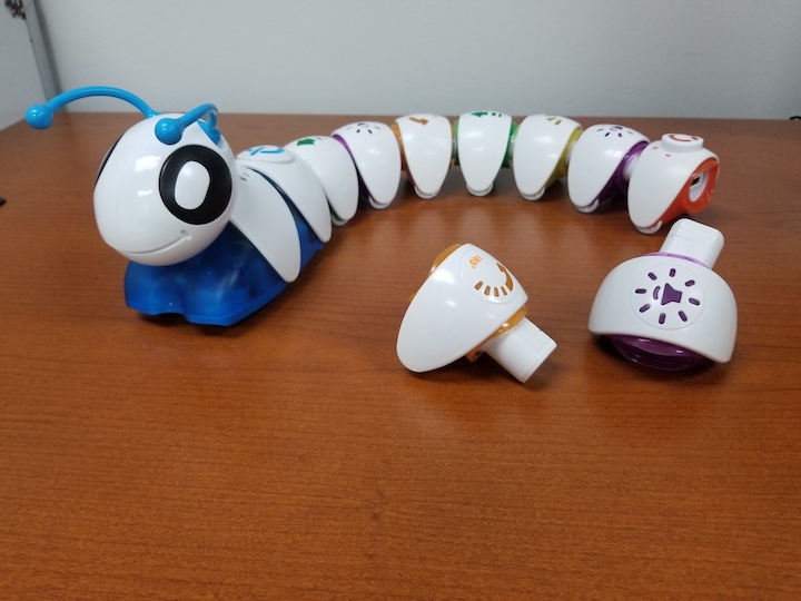 Code-a-pillar coding toy robot