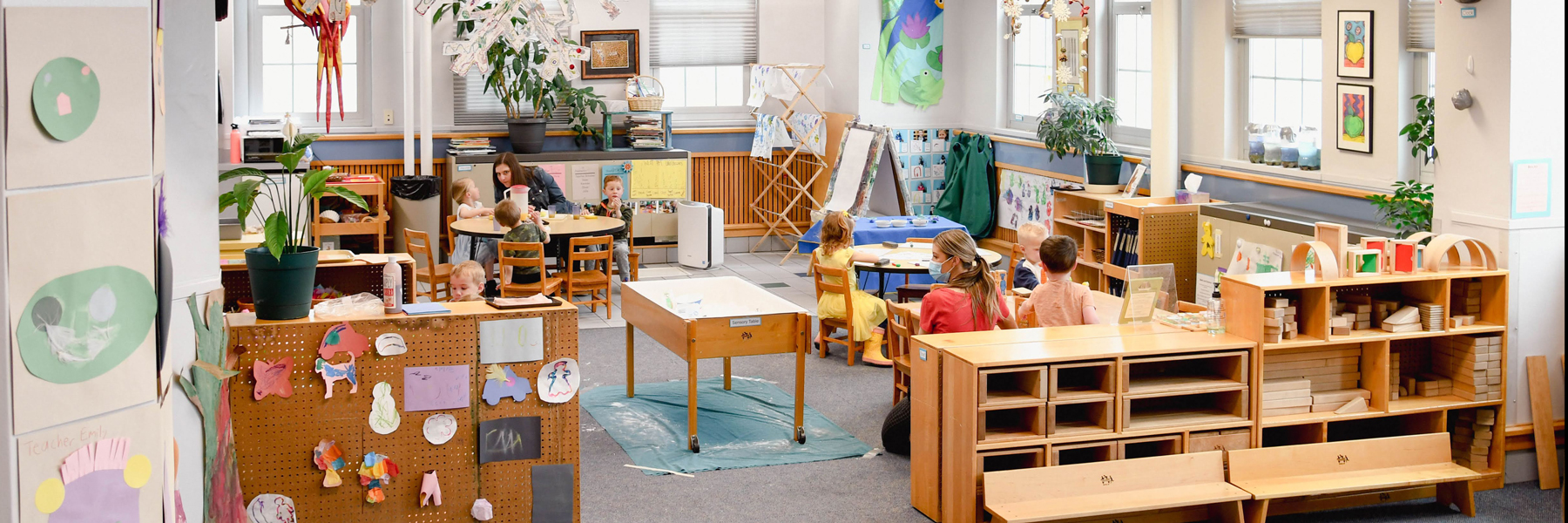 Students working in a research laboratory
