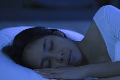 Lady sleeping
