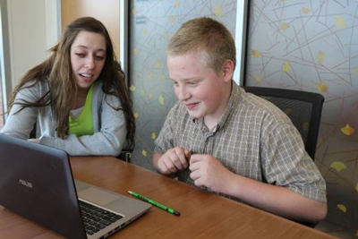 Teacher with a student