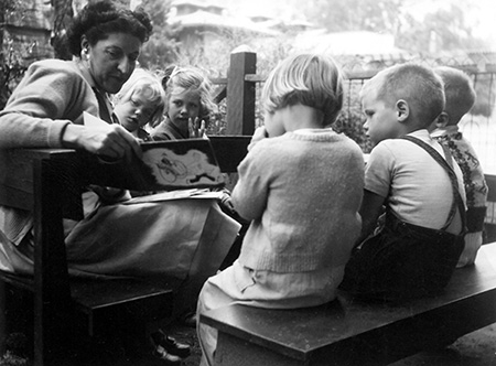 Emma Eccles Jones with children