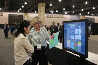 Mengying Jiang presenting at AERA