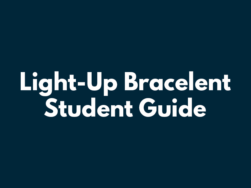 light-up bracelet student guide