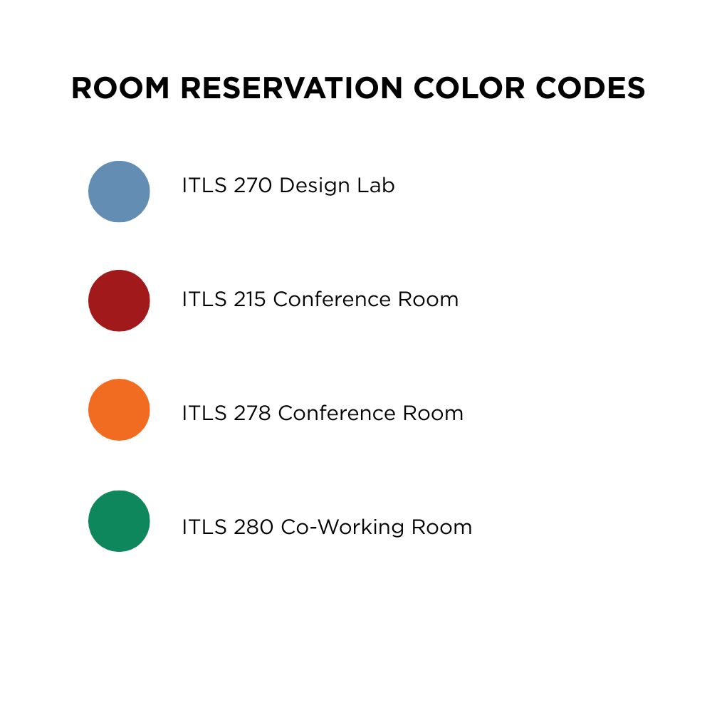 room reservation color codes