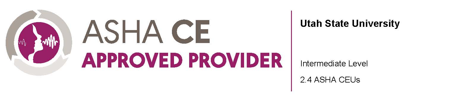 ASHA CE Approved Provider logo